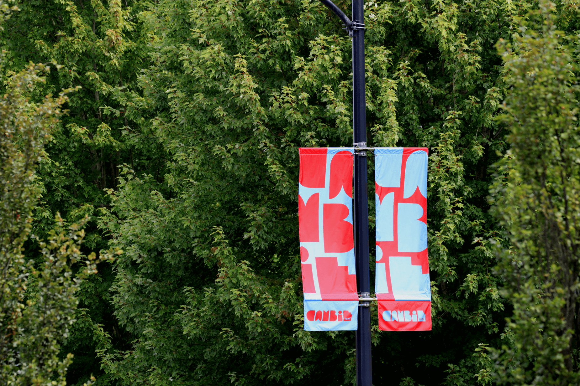 cambie village brand identity and street banners